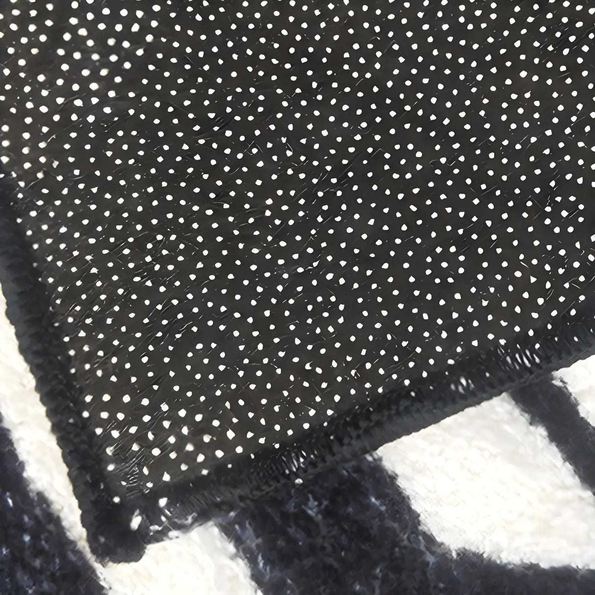 Modern Abstract Polyester Living Room Multicolor Rug Image - 5