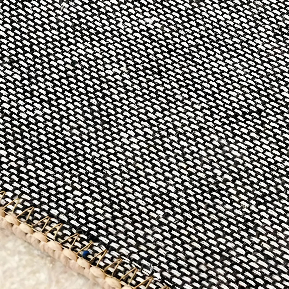 Modern Abstract Rectangle Polyester Beige Area Rug Image - 10