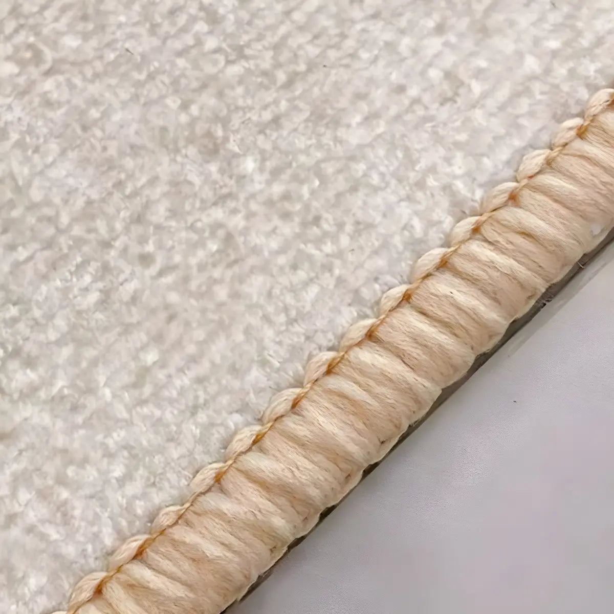 Modern Abstract Rectangle Polyester Beige Area Rug Image - 11