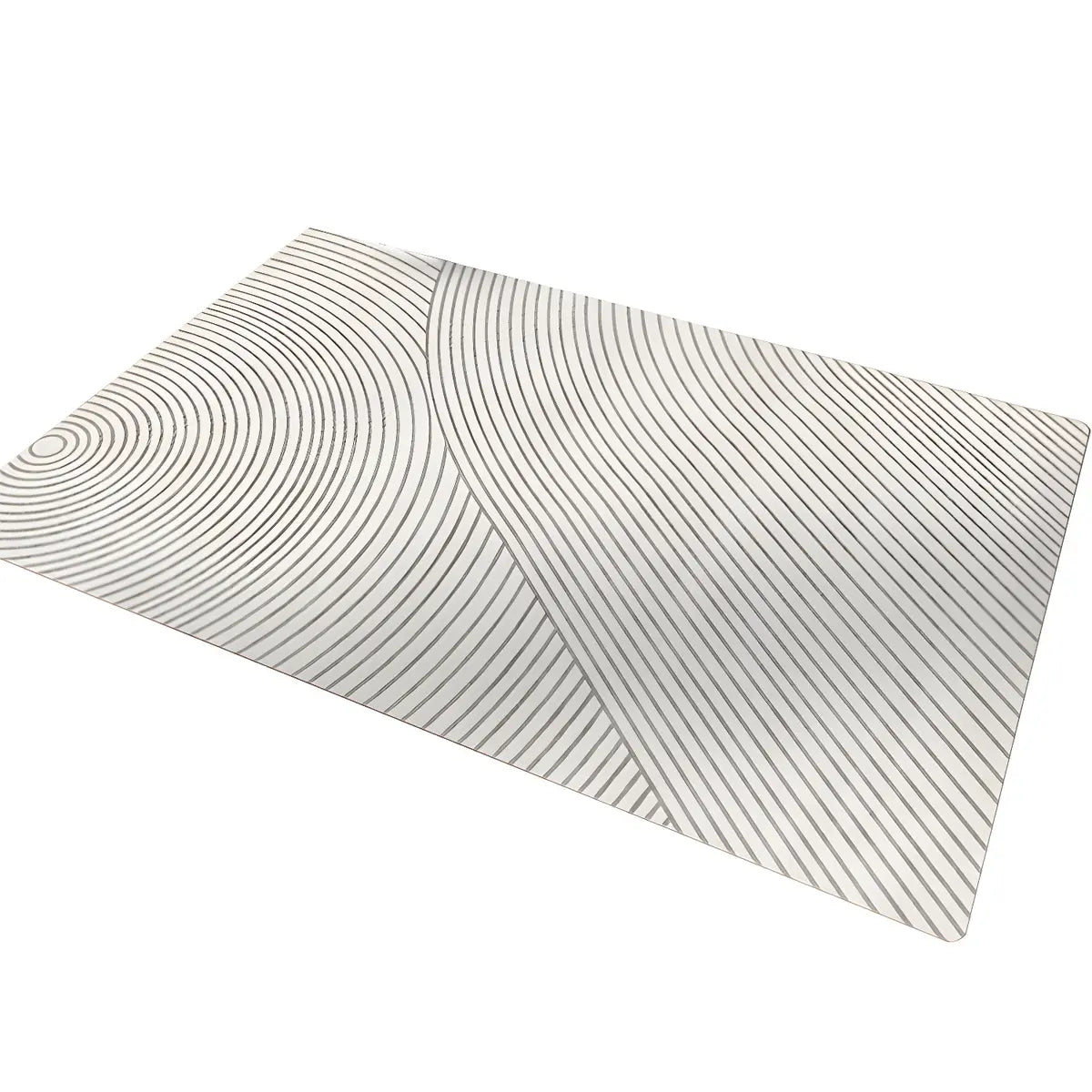 Modern Abstract Rectangle Polyester Beige Area Rug Image - 8