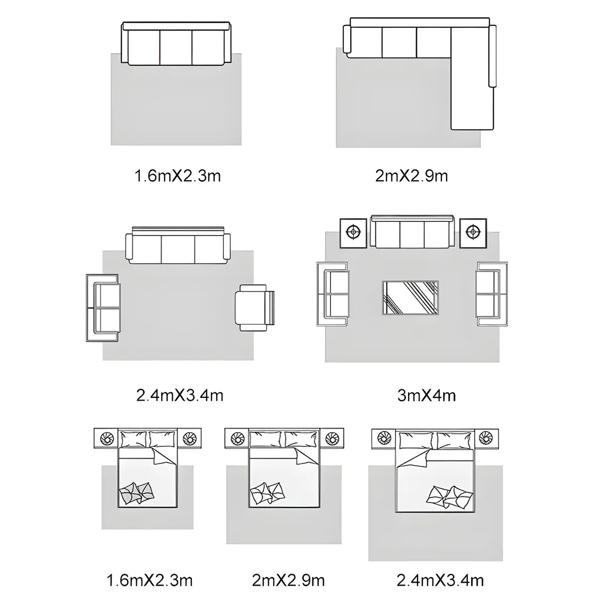 Modern Abstract Rectangle Stain-Resistant Area Rug Image - 15