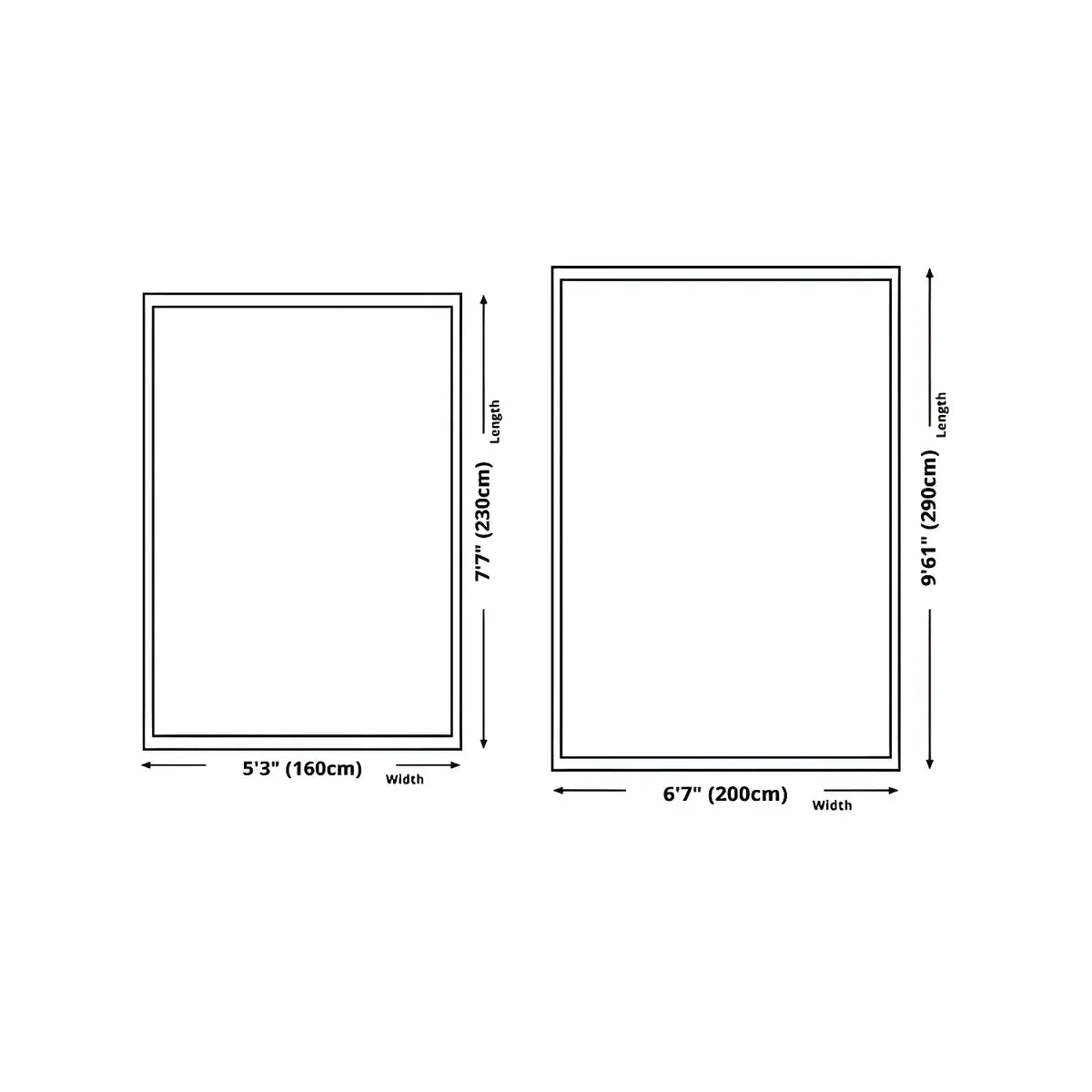 Modern Abstract Rectangle Stain-Resistant Area Rug