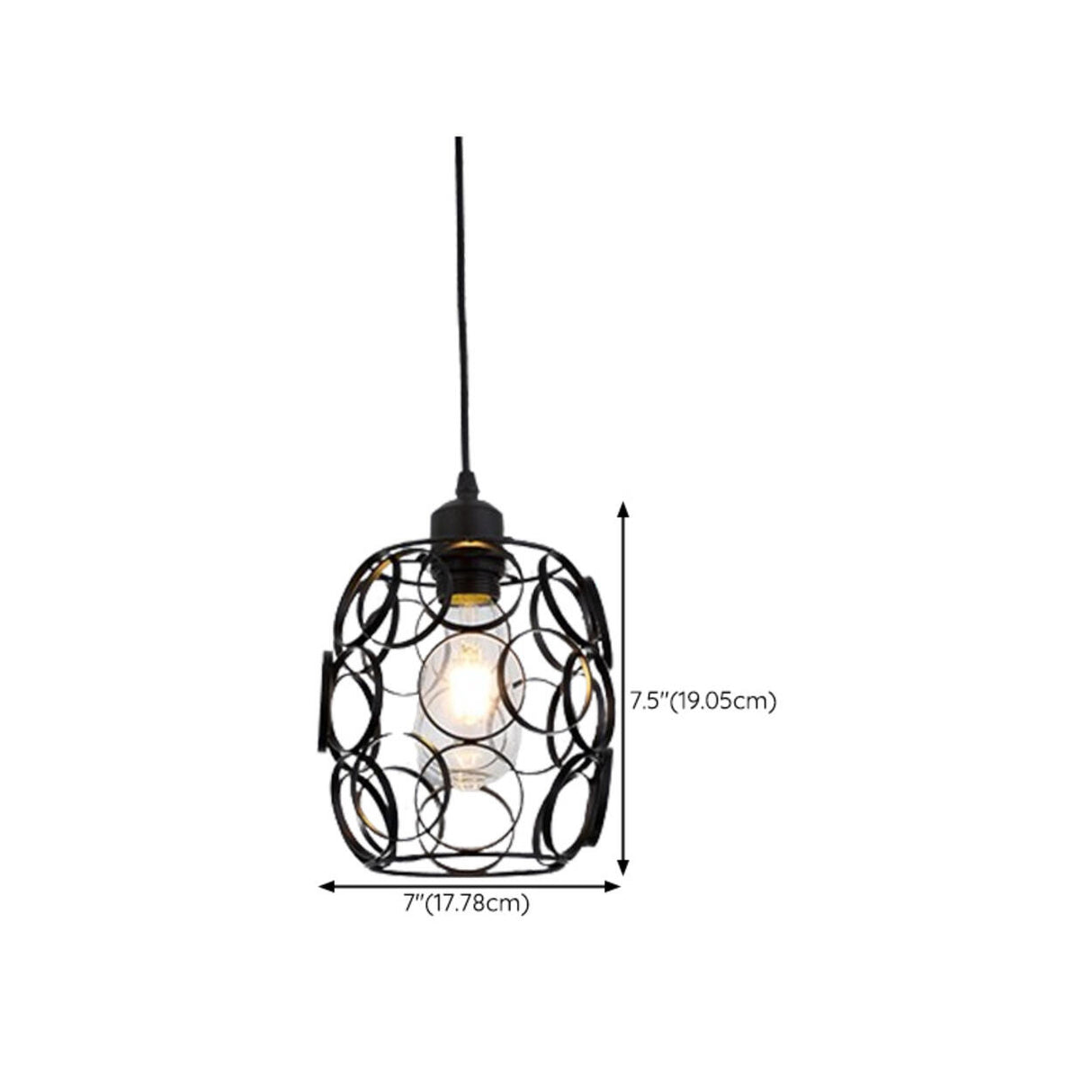 Modern Abstract Wireframe Woven Globe Pendant Light Image - 21