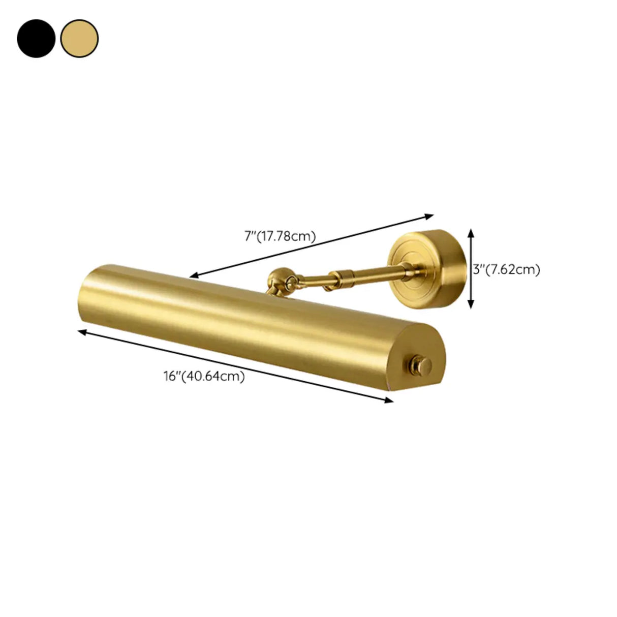 Modern Adjustable Geometric Metal LED Vanity Light