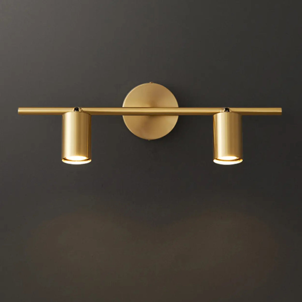 Modern Adjustable Gold Cylinder Vanity Wall Light Image - 17
