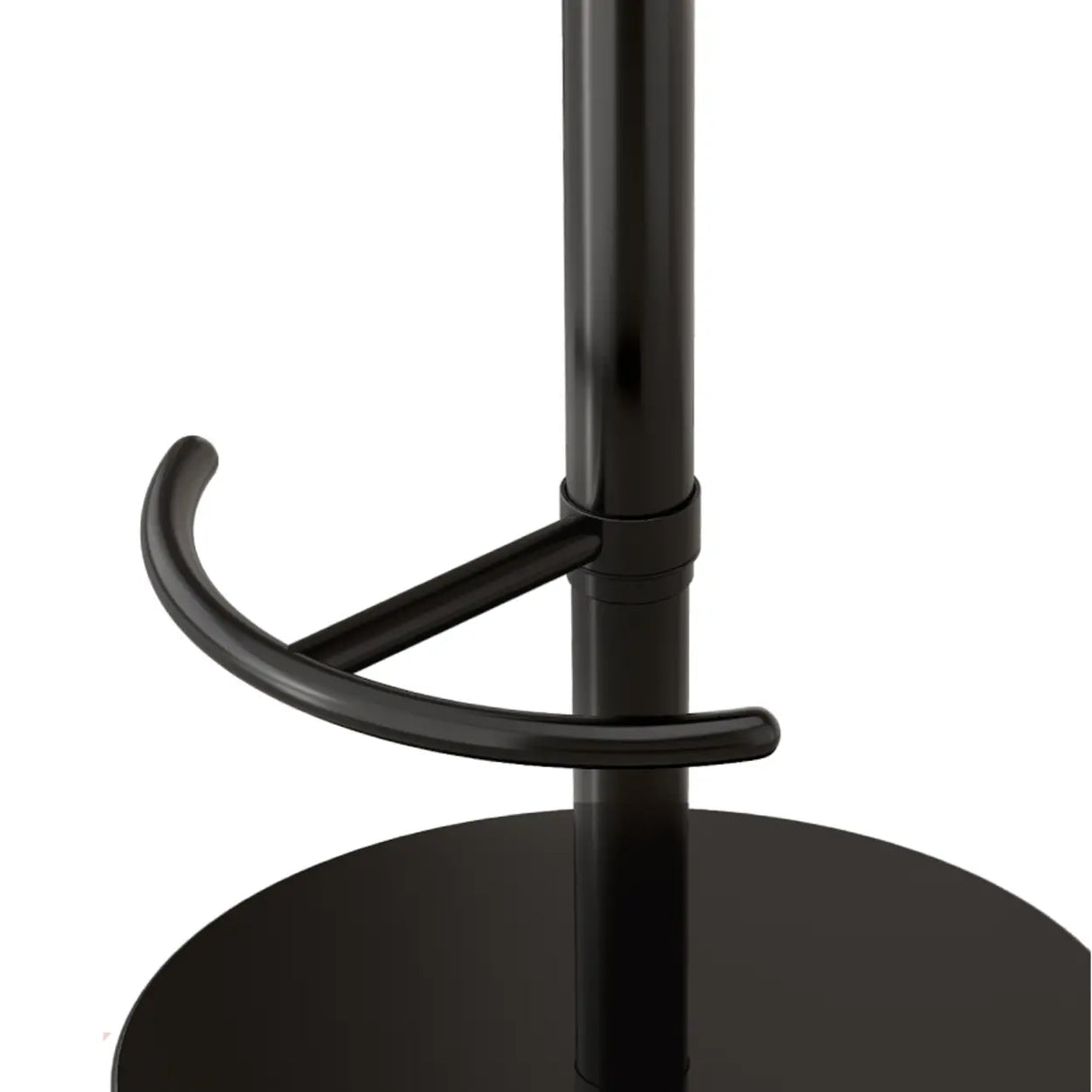 Modern Adjustable Height Swivel Bar Stool with Footrest Image - 9