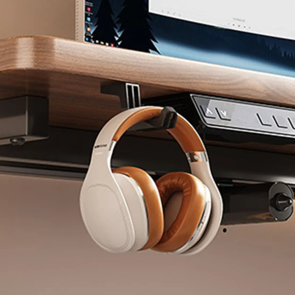 Modern Adjustable Rectangle Wood T-Shape Standing Desk Image - 12