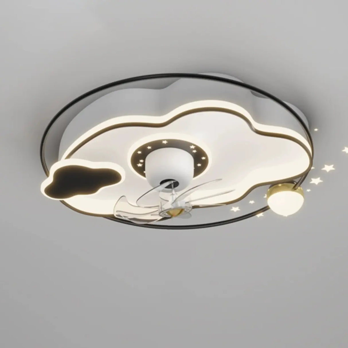 Modern Airplane LED Ceiling Fan Light for Kids Room Image - 15