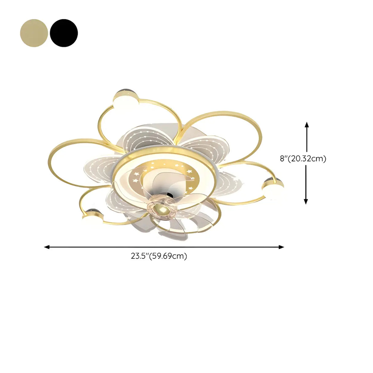 Modern Airplane LED Ceiling Fan Light for Kids Room Image - 25