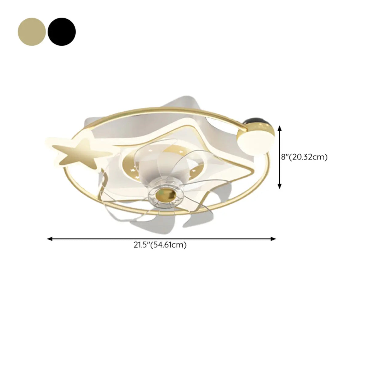 Modern Airplane LED Ceiling Fan Light for Kids Room Image - 28