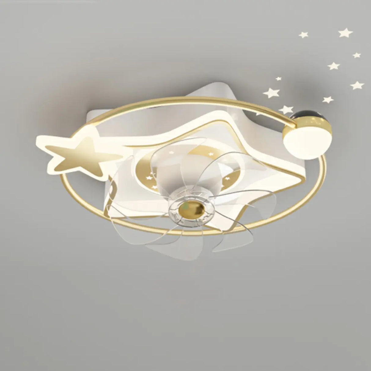 Modern Airplane LED Ceiling Fan Light for Kids Room Image - 9