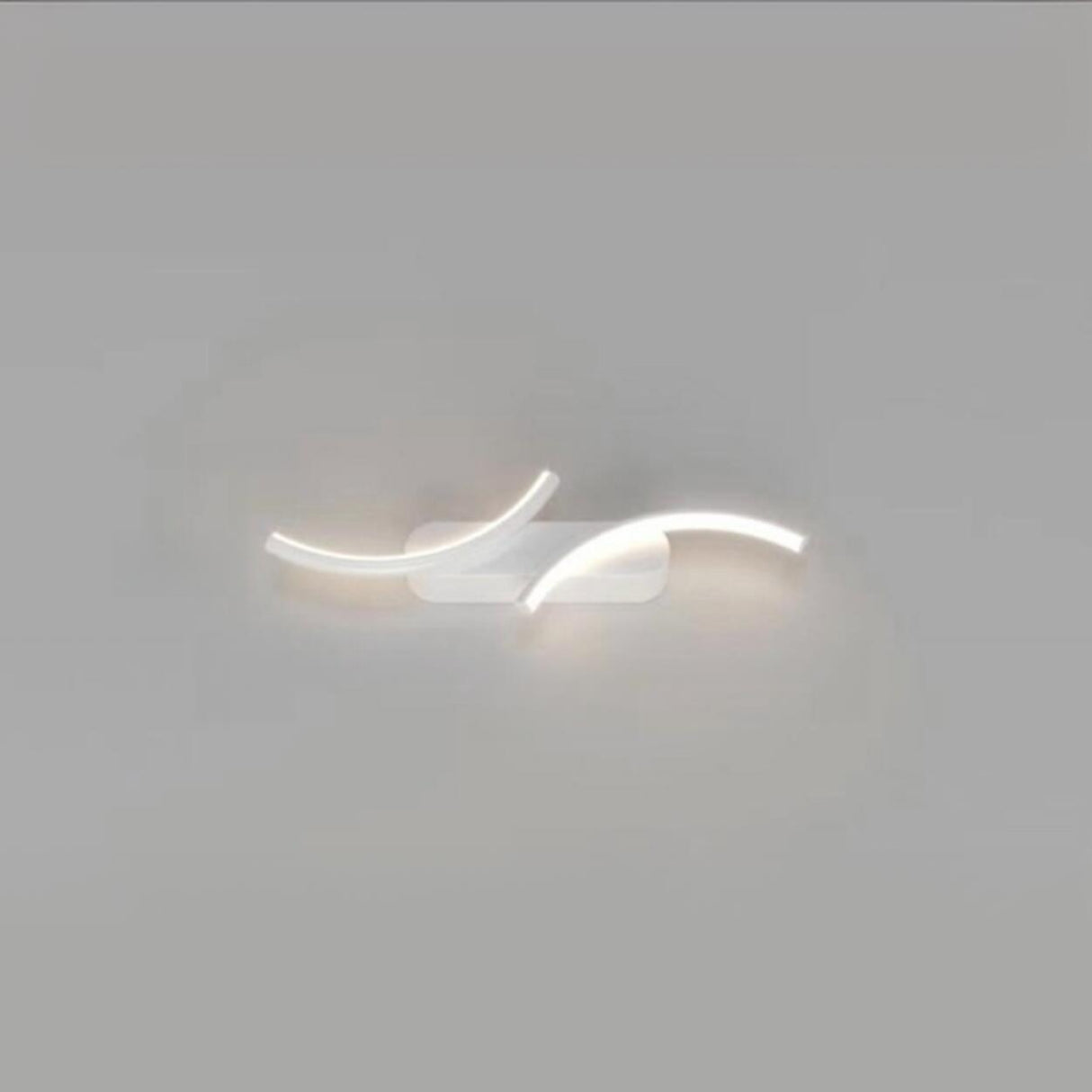 Modern Artistic Curved LED Bedroom Wall Sconce Image - 12