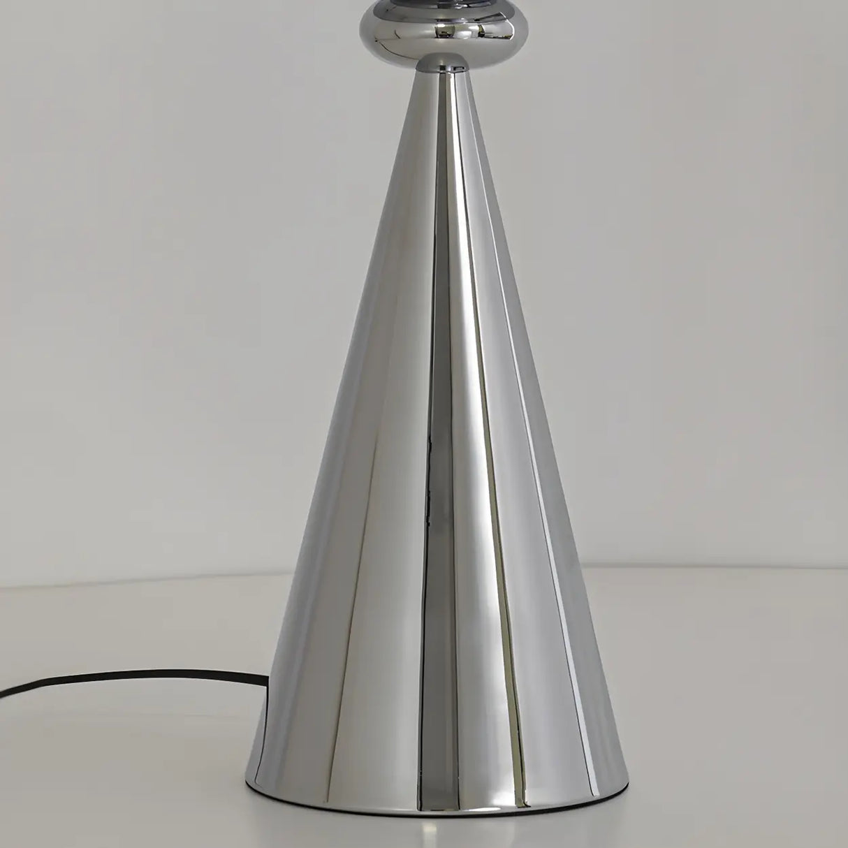 Modern Artistic Melted Globe Tapered Base Acrylic Floor Lamp Image - 11