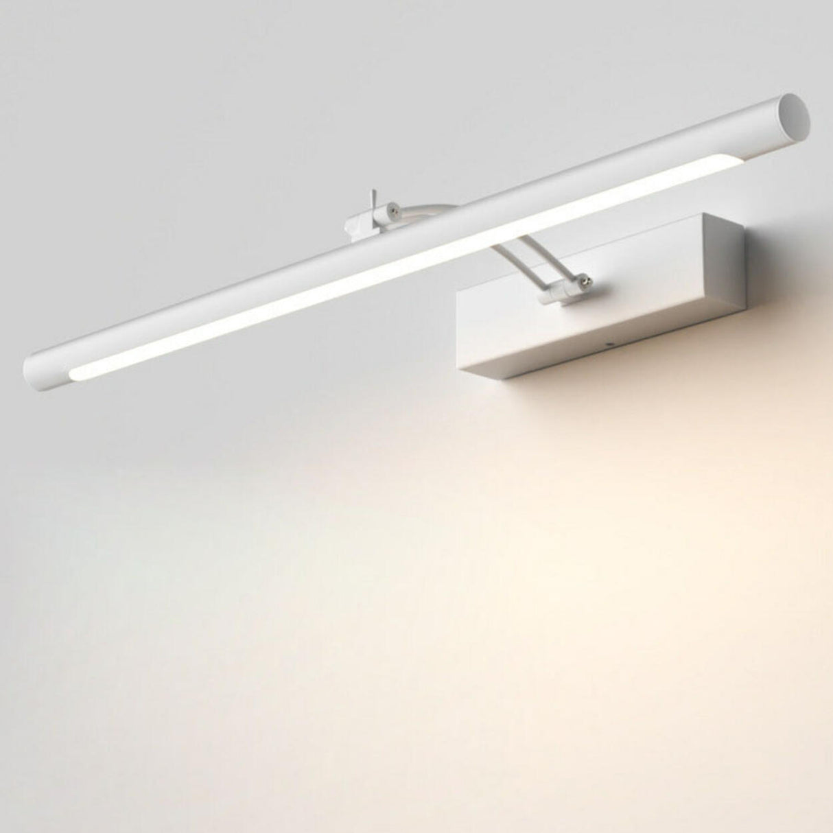 Modern Bathroom Sliver Cylinder LED Vanity Light Image - 10
