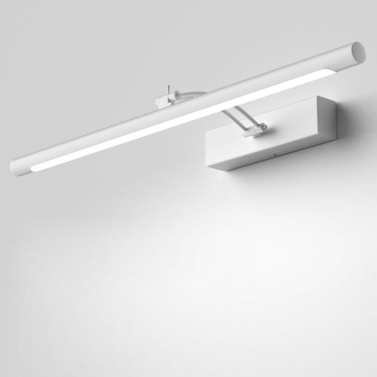 Modern Bathroom Sliver Cylinder LED Vanity Light Image - 9