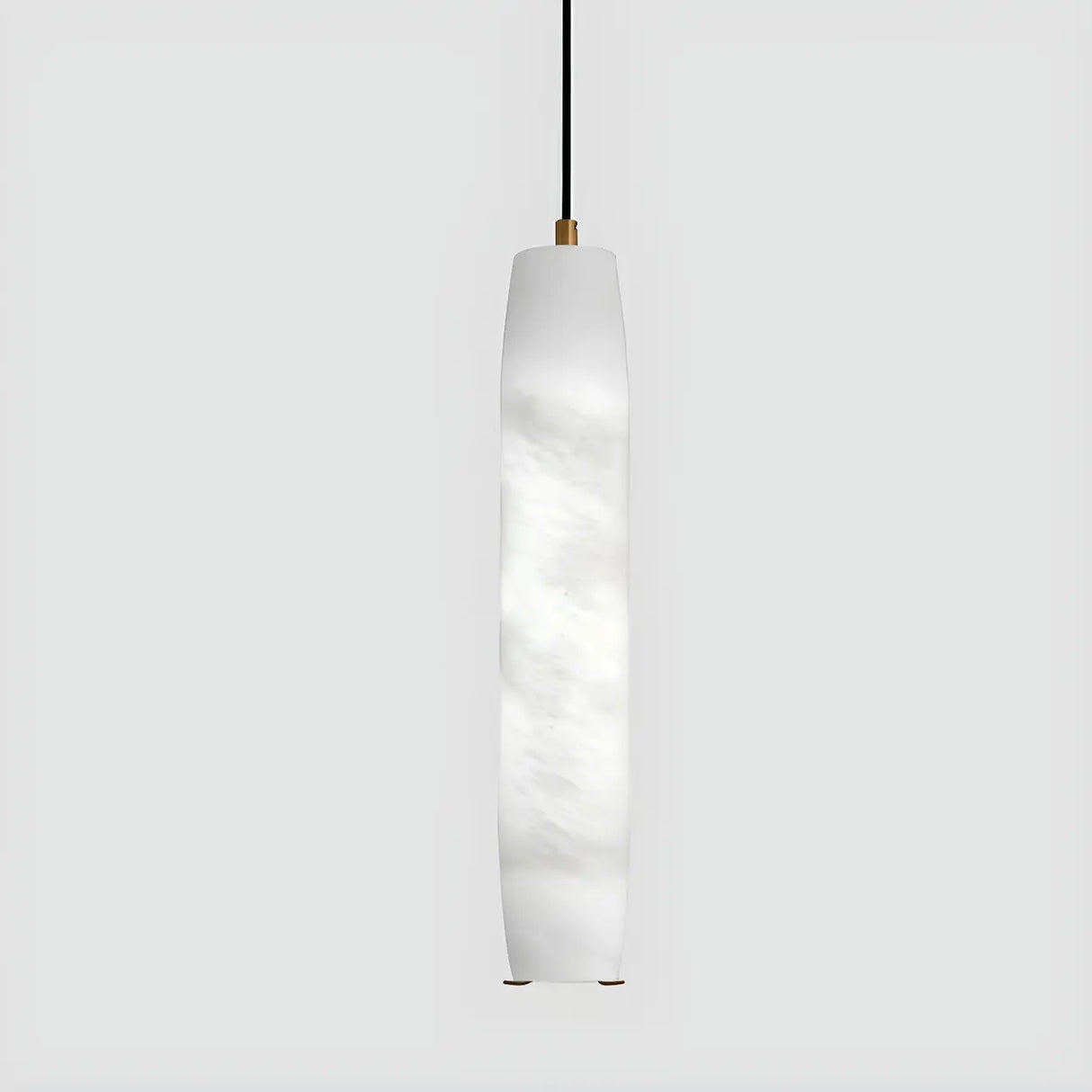 Modern Bedroom Cylinder Stone Marble Pendant Light Image - 7
