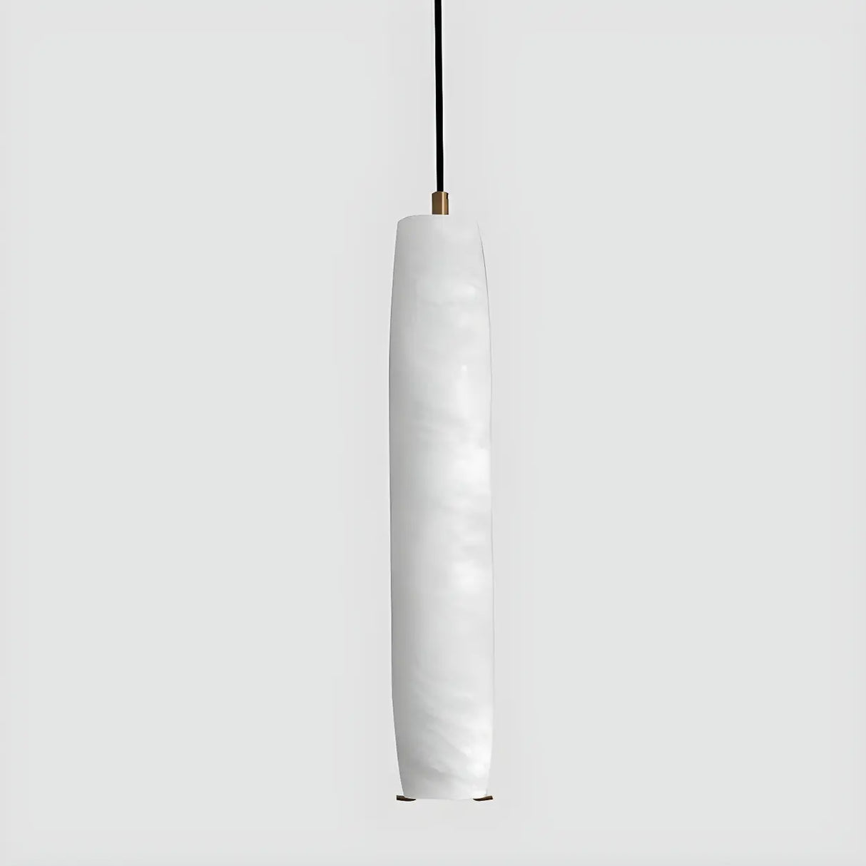 Modern Bedroom Cylinder Stone Marble Pendant Light Image - 9