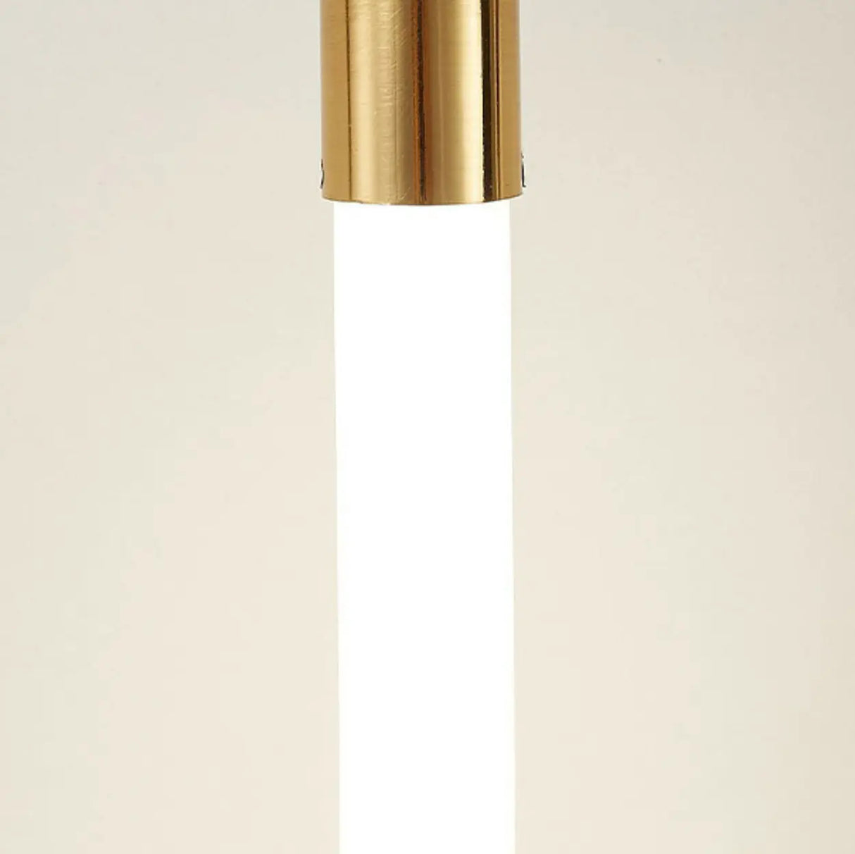 Modern Bedroom Gold Ring White Acrylic Pendant Light Image - 9