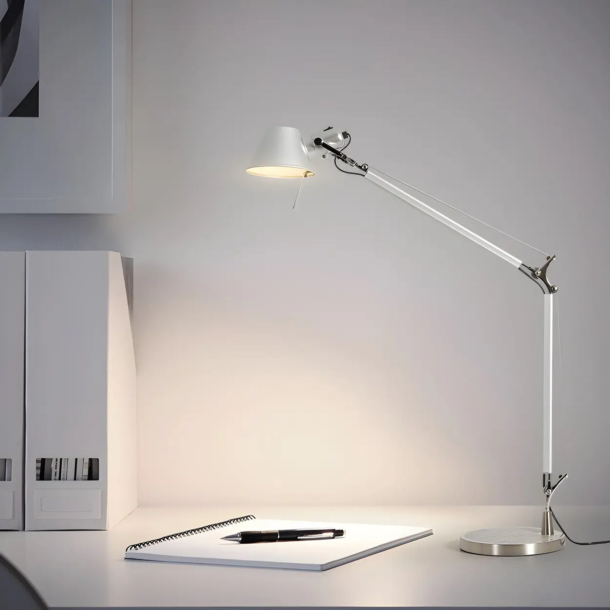 Modern Bell Shape Adjustable Mechanical Table Lamp Image - 1