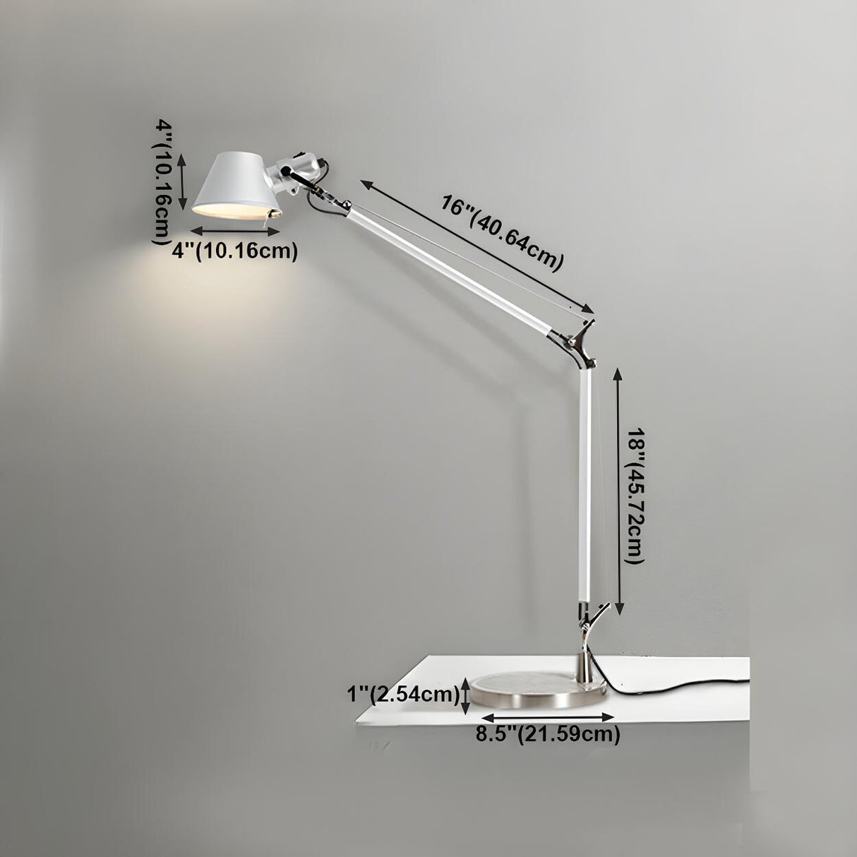Modern Bell Shape Adjustable Mechanical Table Lamp