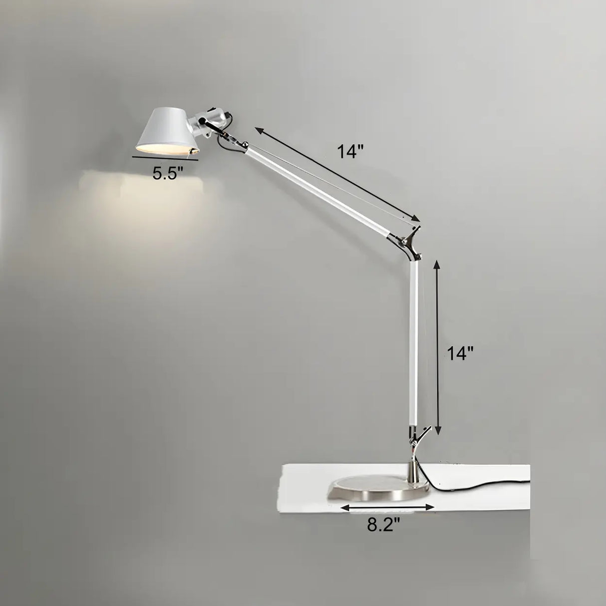 Modern Bell Shape Adjustable Mechanical Table Lamp