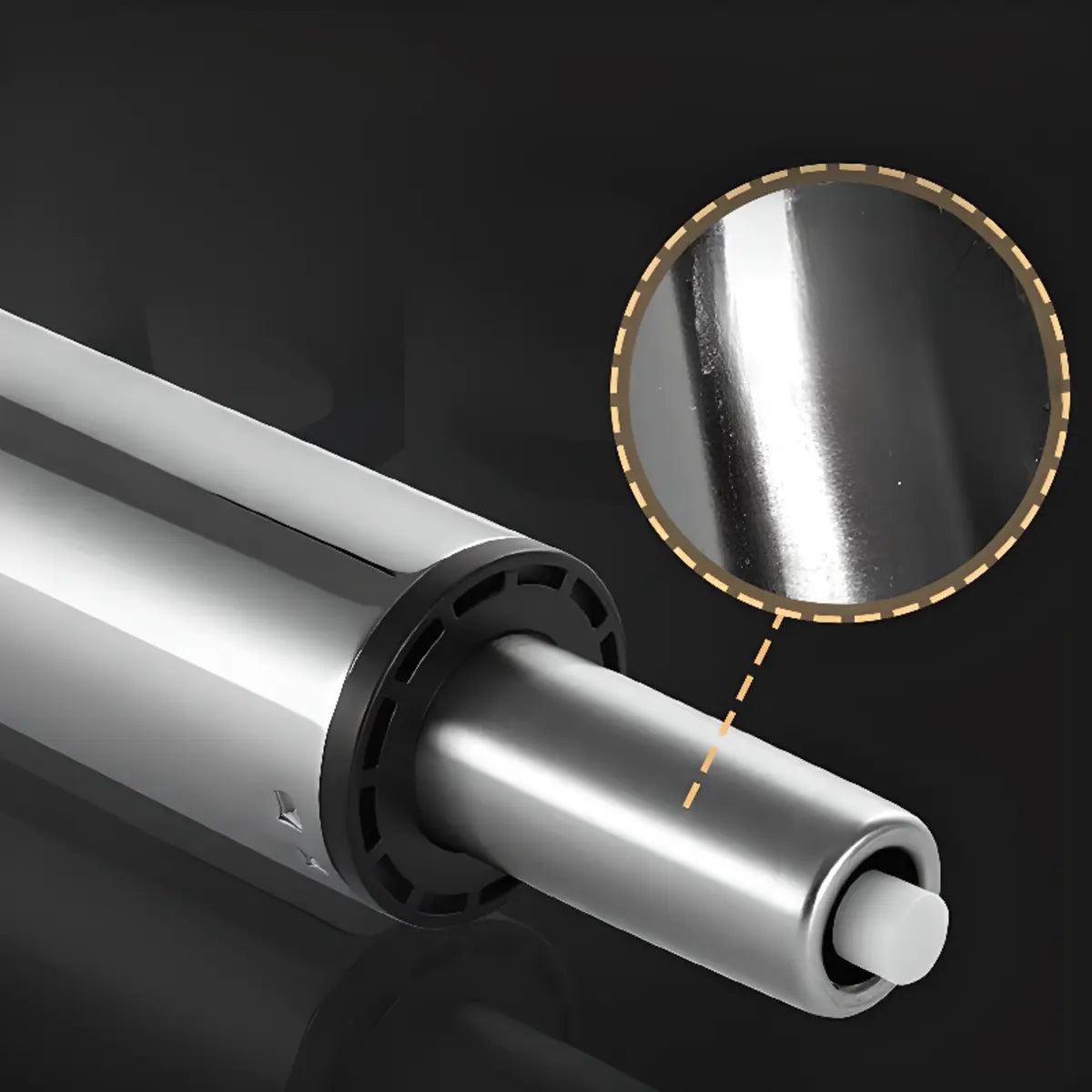 Modern Black Alloy Low Back Office Stool with Casters Image - 18