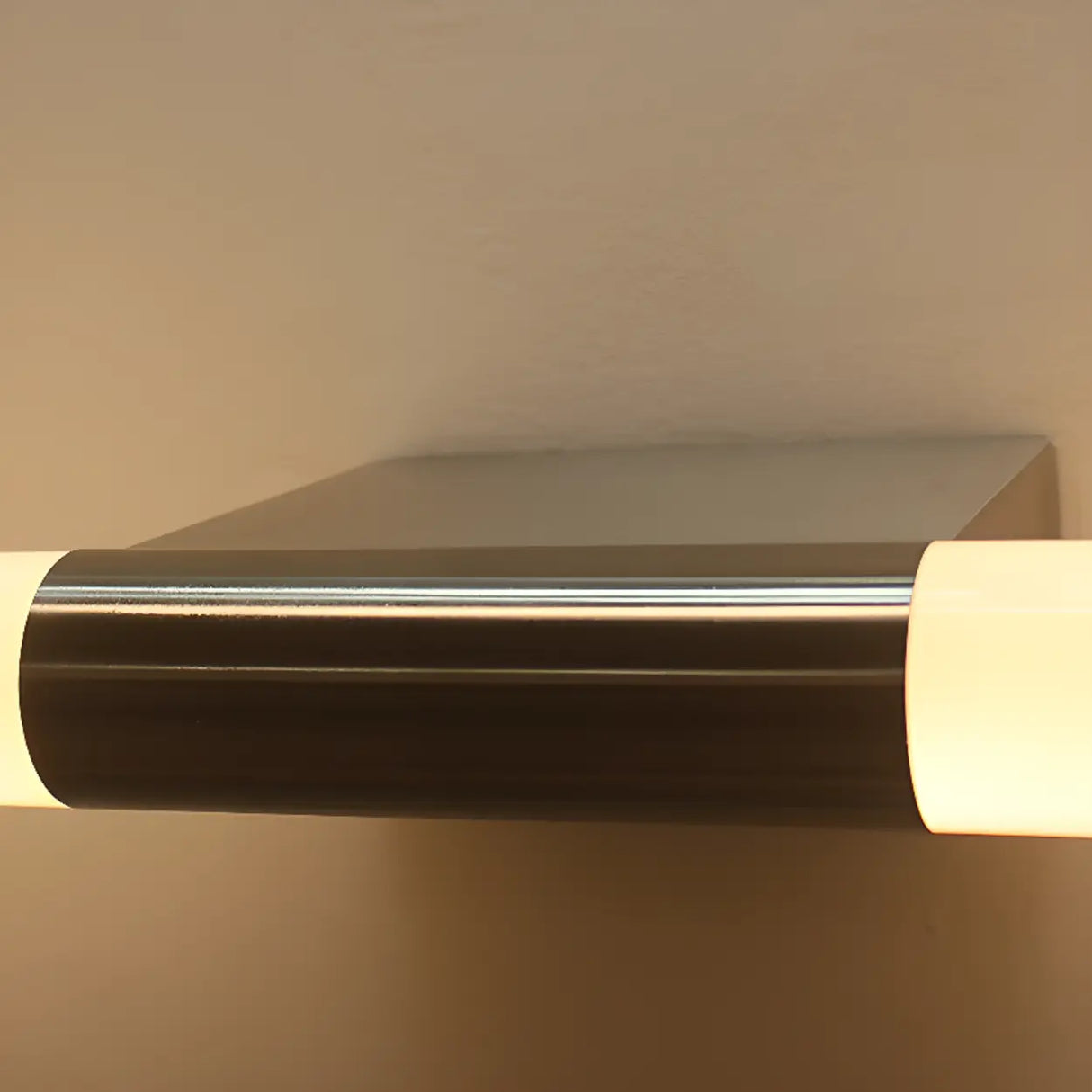 Modern Black and White Cylinder LED Vanity Light Image - 9