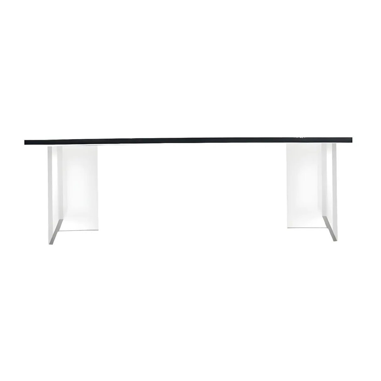 Modern Black and White Minimalist Counter Height Bar Table Image - 5