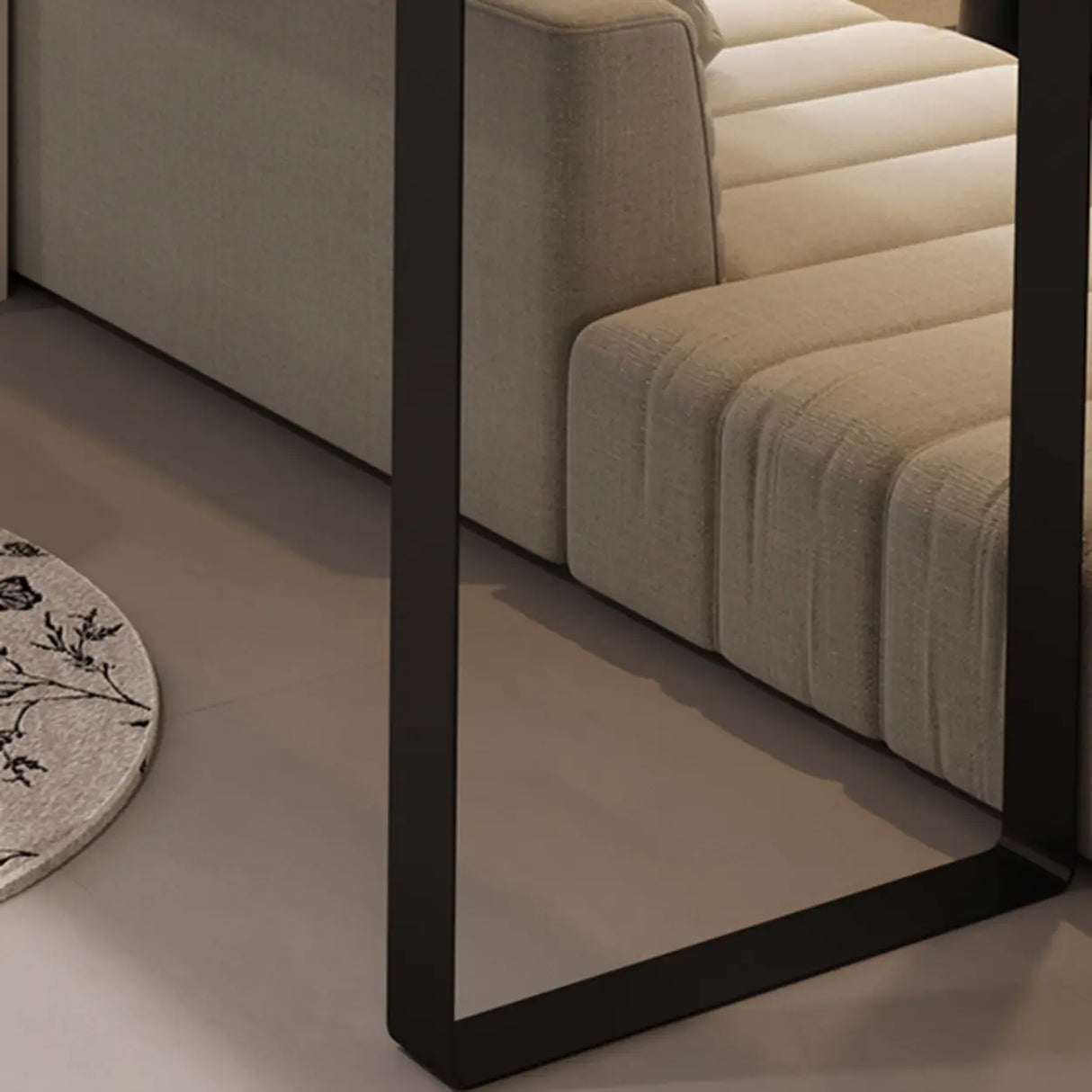 Modern Black Bar Table with Shelves for Home Workspace Image - 10