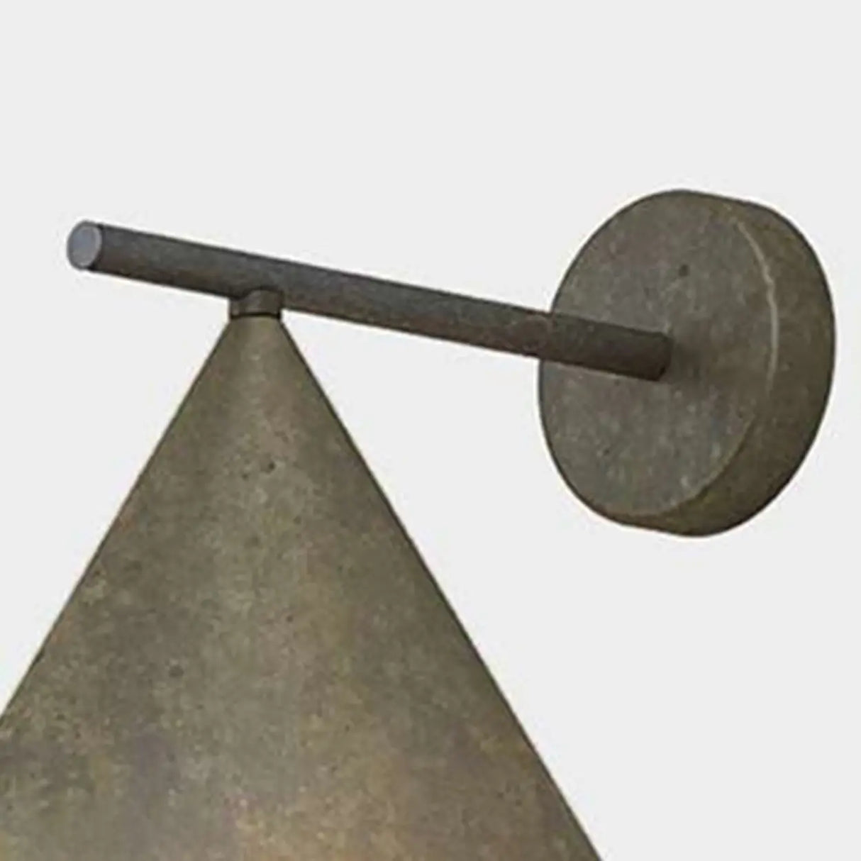 Modern Black Cone Metal Exterior LED Wall Sconce Image - 10