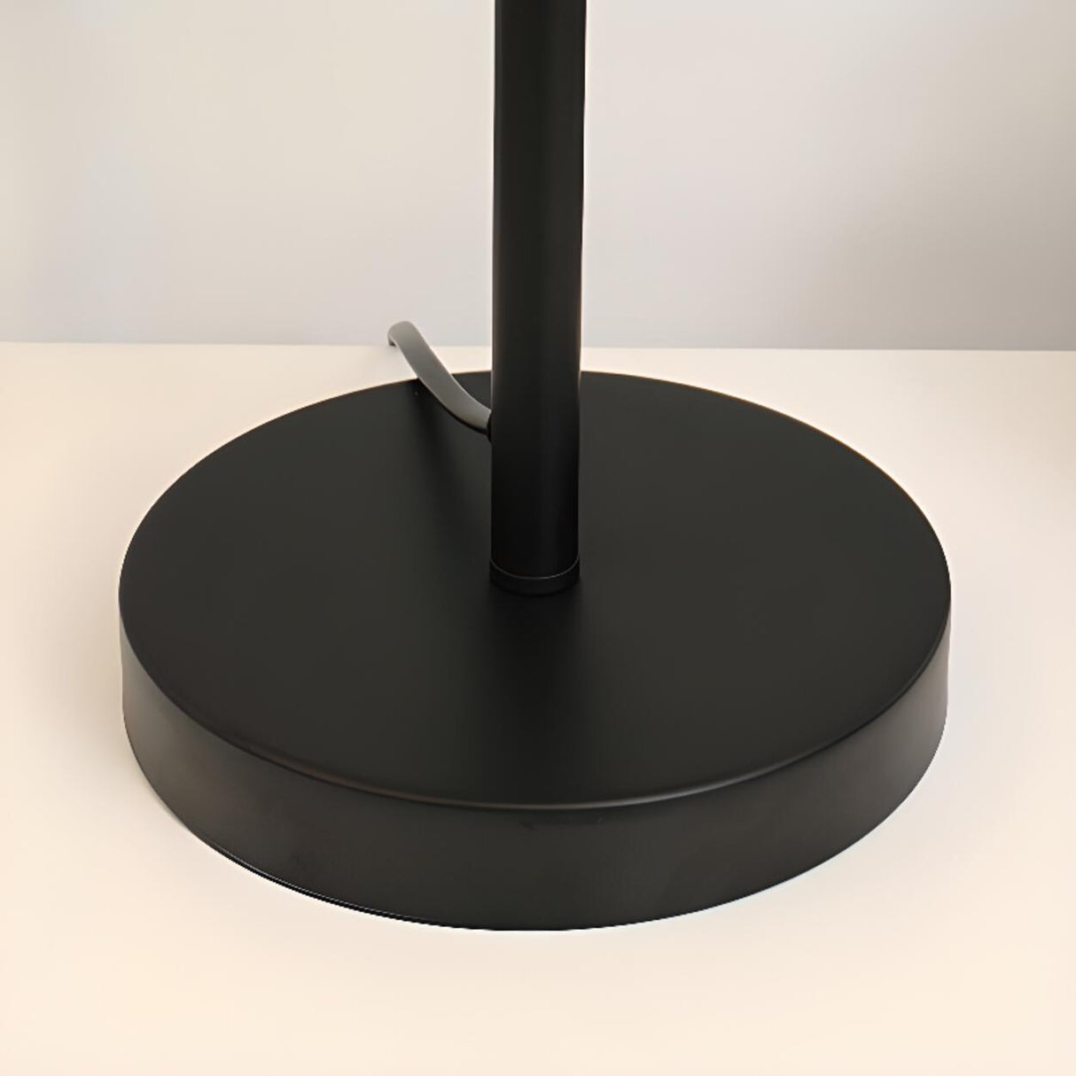 Modern Black Dual-Layered Fabric Drum Floor Lamp Image - 11