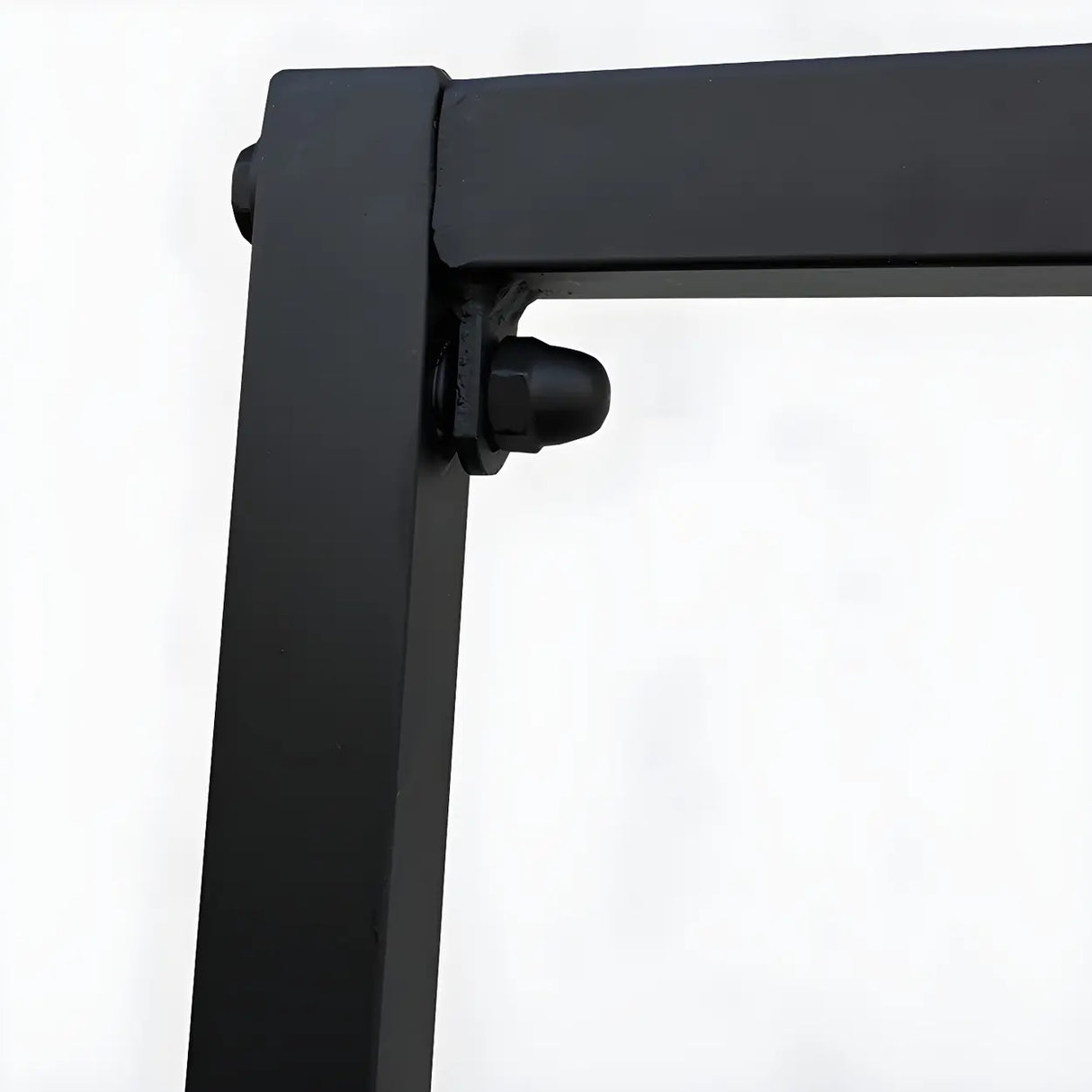Modern Black Metal Coat Rack Stand with Dual Lever Bars Image - 7