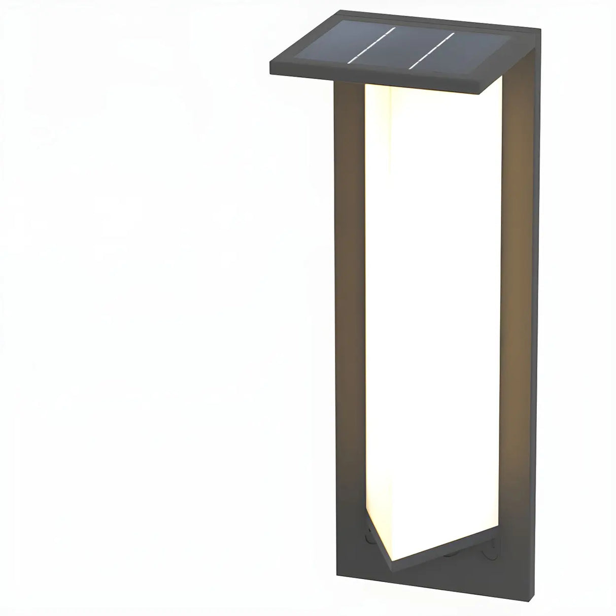 Modern Black Metal Geometric Outdoor LED Wall Light Image - 14