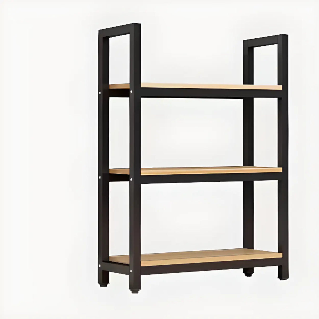Modern Black Metal Multifunctional Display Bookshelf Image - 2