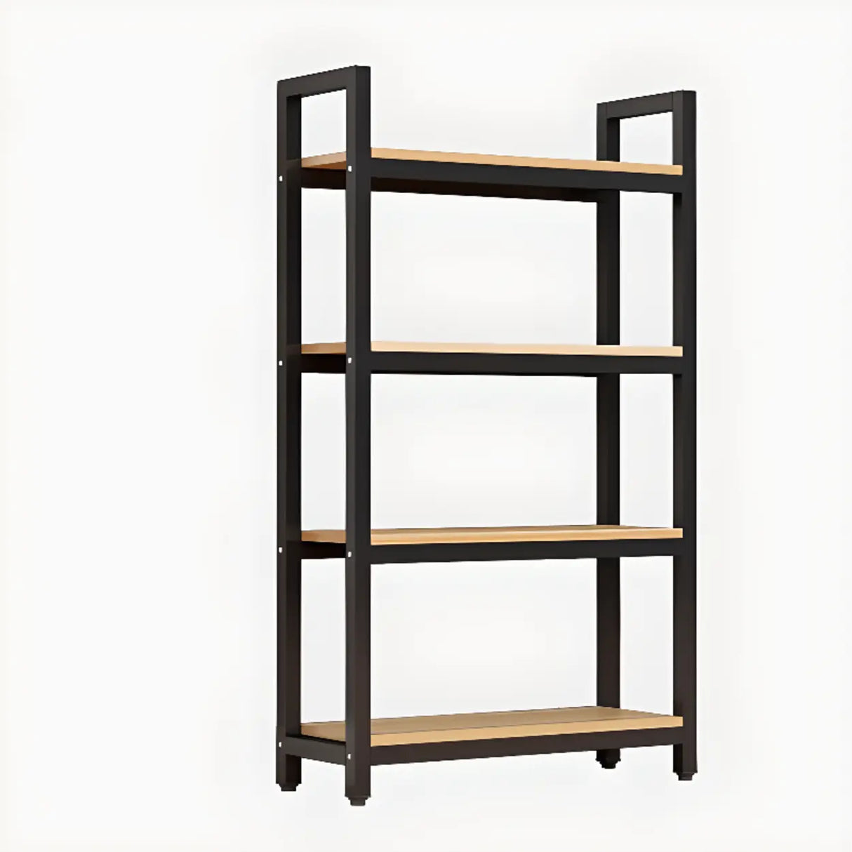 Modern Black Metal Multifunctional Display Bookshelf Image - 3