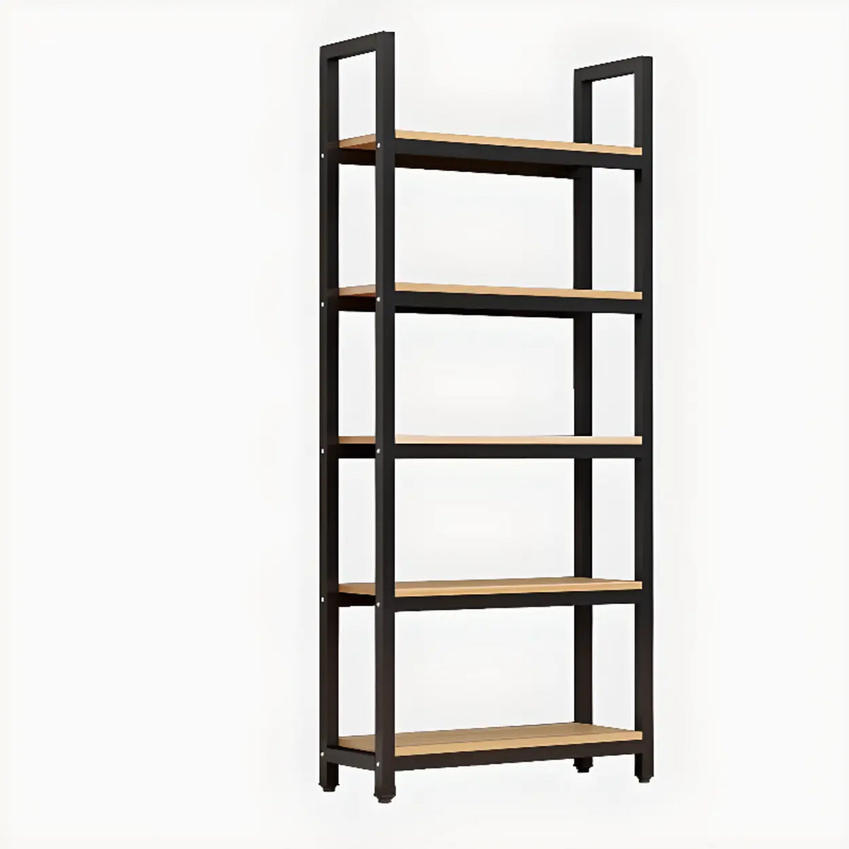 Modern Black Metal Multifunctional Display Bookshelf Image - 5
