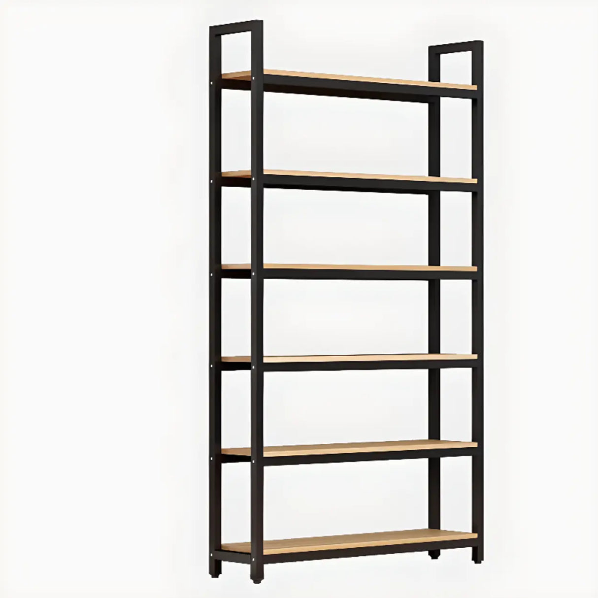 Modern Black Metal Multifunctional Display Bookshelf Image - 7