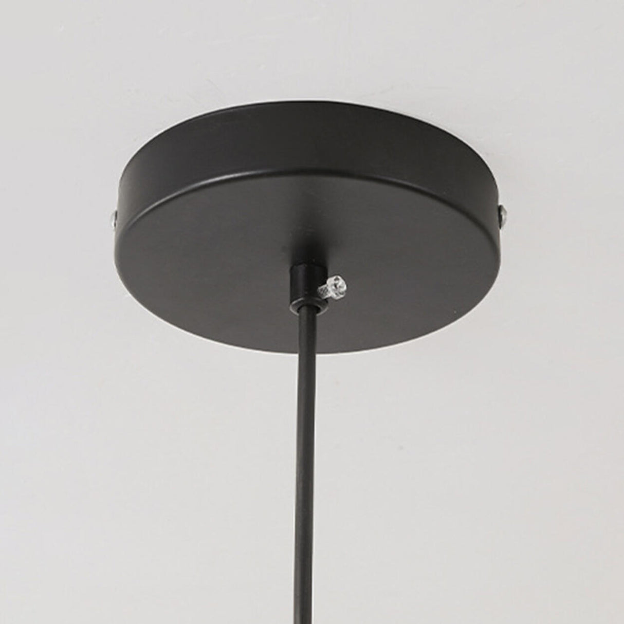Modern Black Petal Metal Pendant Light Adjustable Cord Image - 13