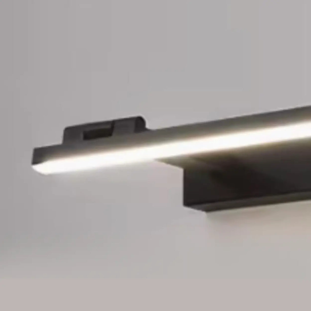 Modern Black Rectangular Bathroom Vanity Light Image - 12