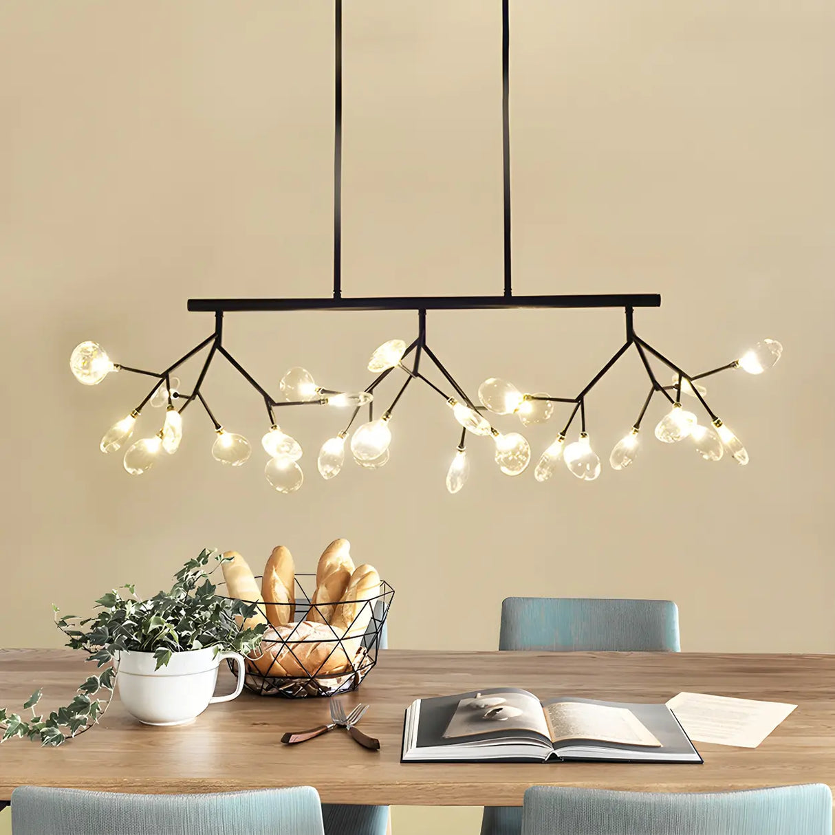 Modern Branch Chandelier LED Pendant Light for Dining Room Image - 1