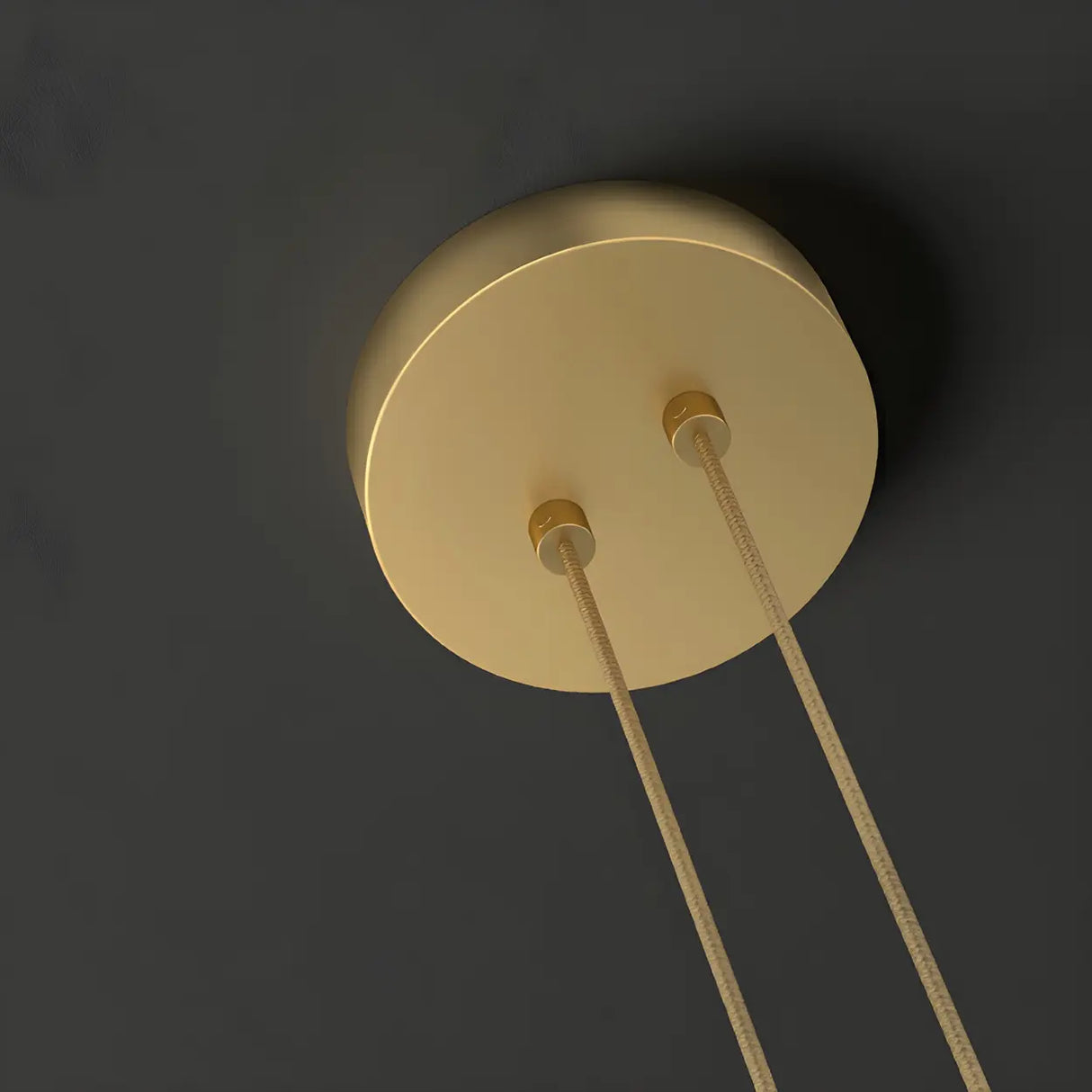 Modern Brass Ring and Linear Kitchen Island Light Image - 9