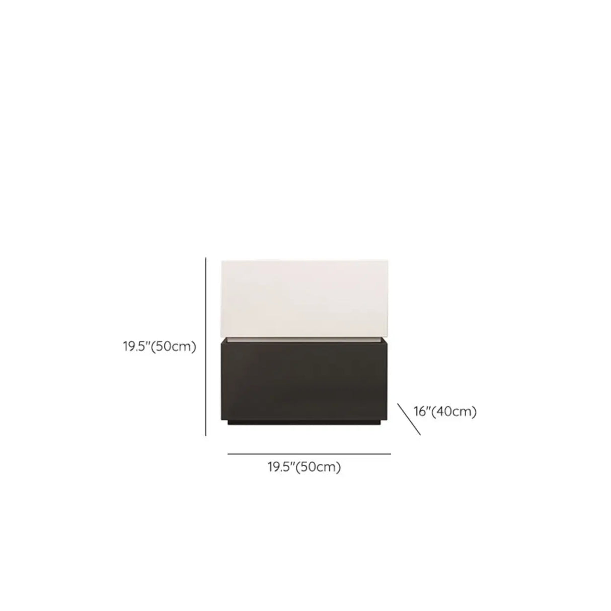 Modern Brown and Black Wood Nightstand with Drawer Storage Image - 18