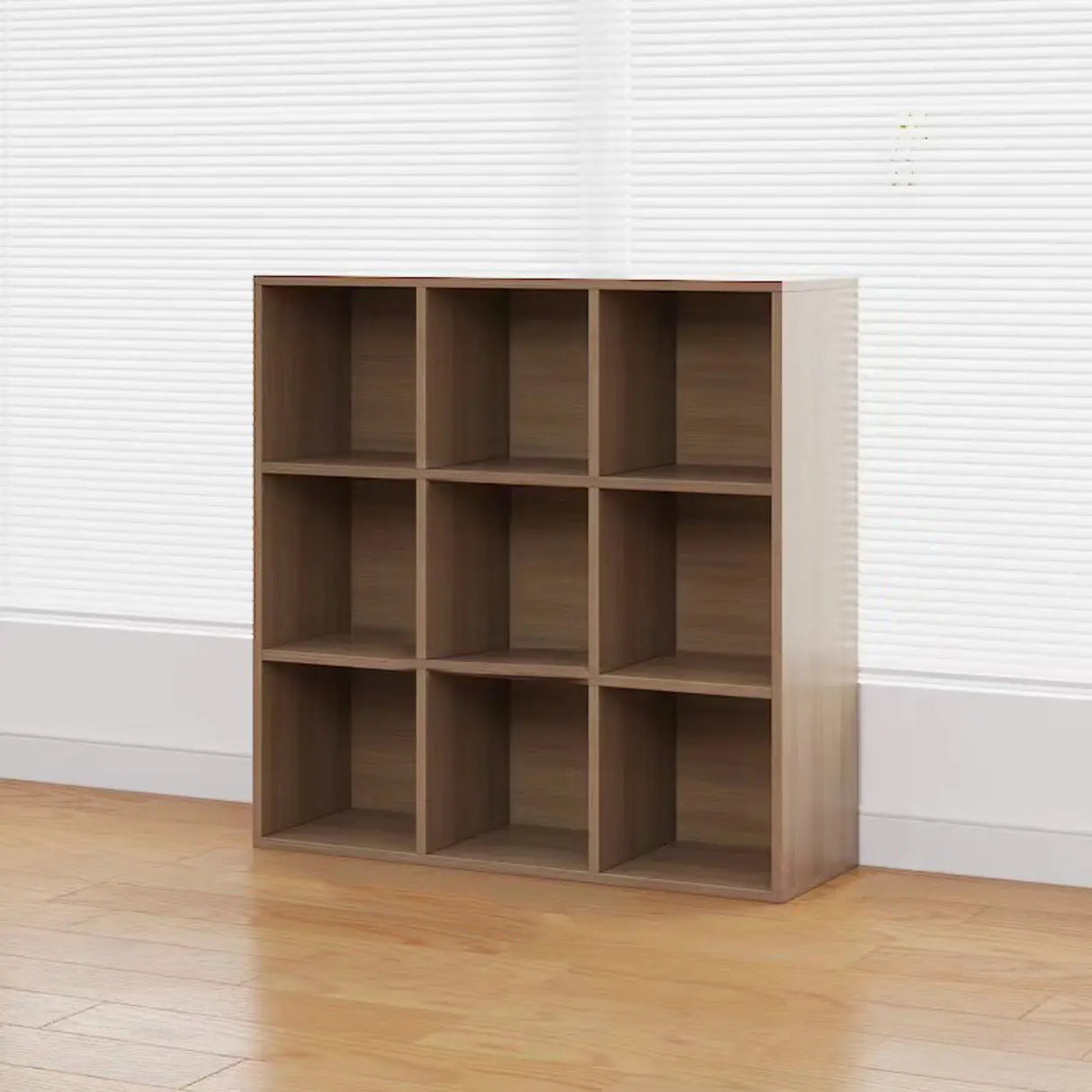 Modern Brown Cube Modular Wooden Storage Bookcases Image - 13