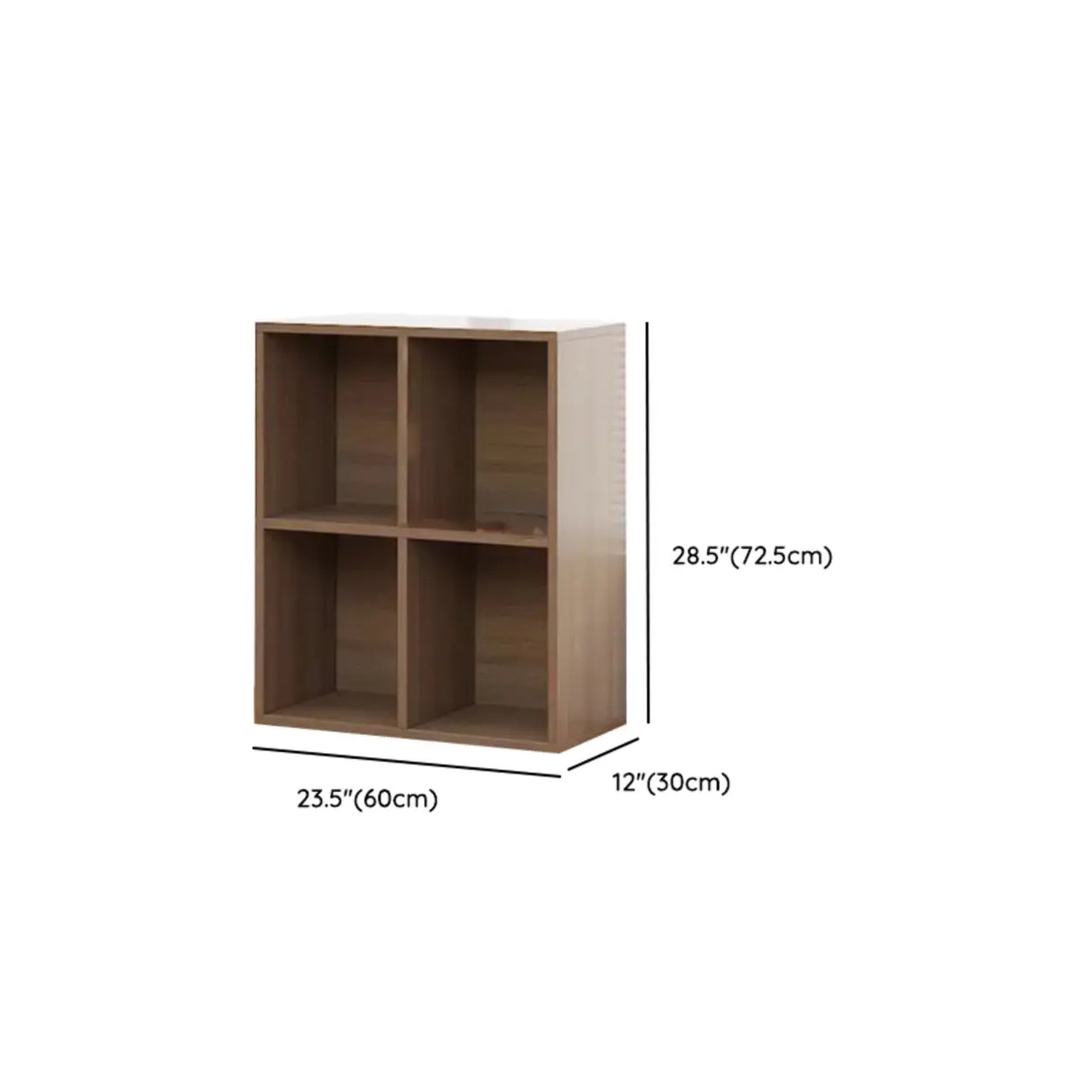 Modern Brown Cube Modular Wooden Storage Bookcases Image - 17