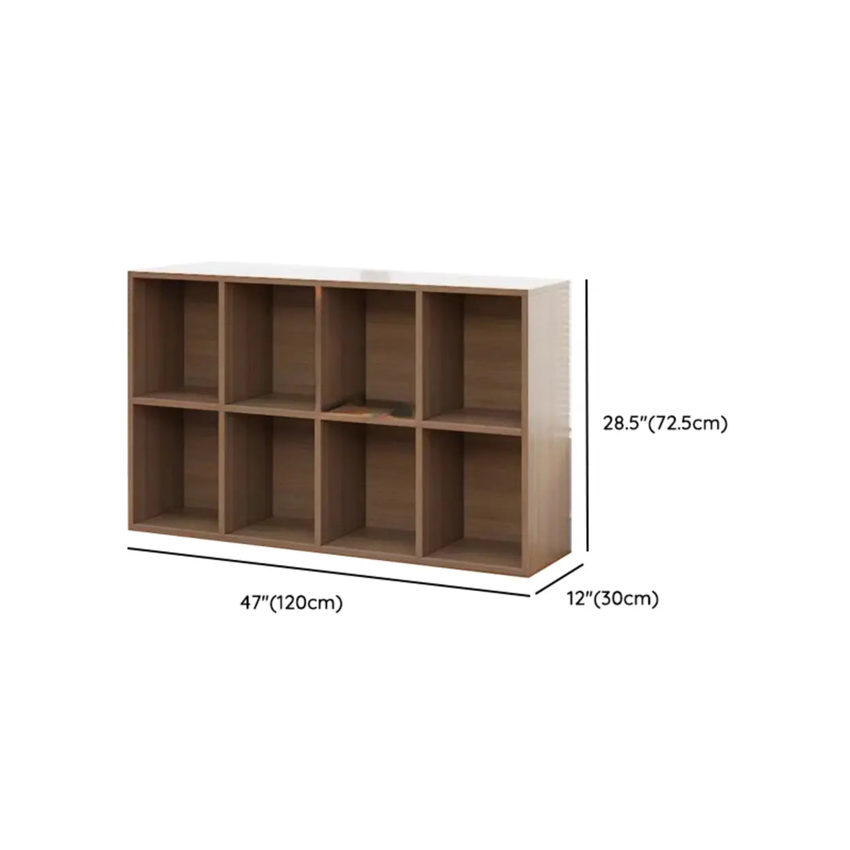 Modern Brown Cube Modular Wooden Storage Bookcases Image - 18