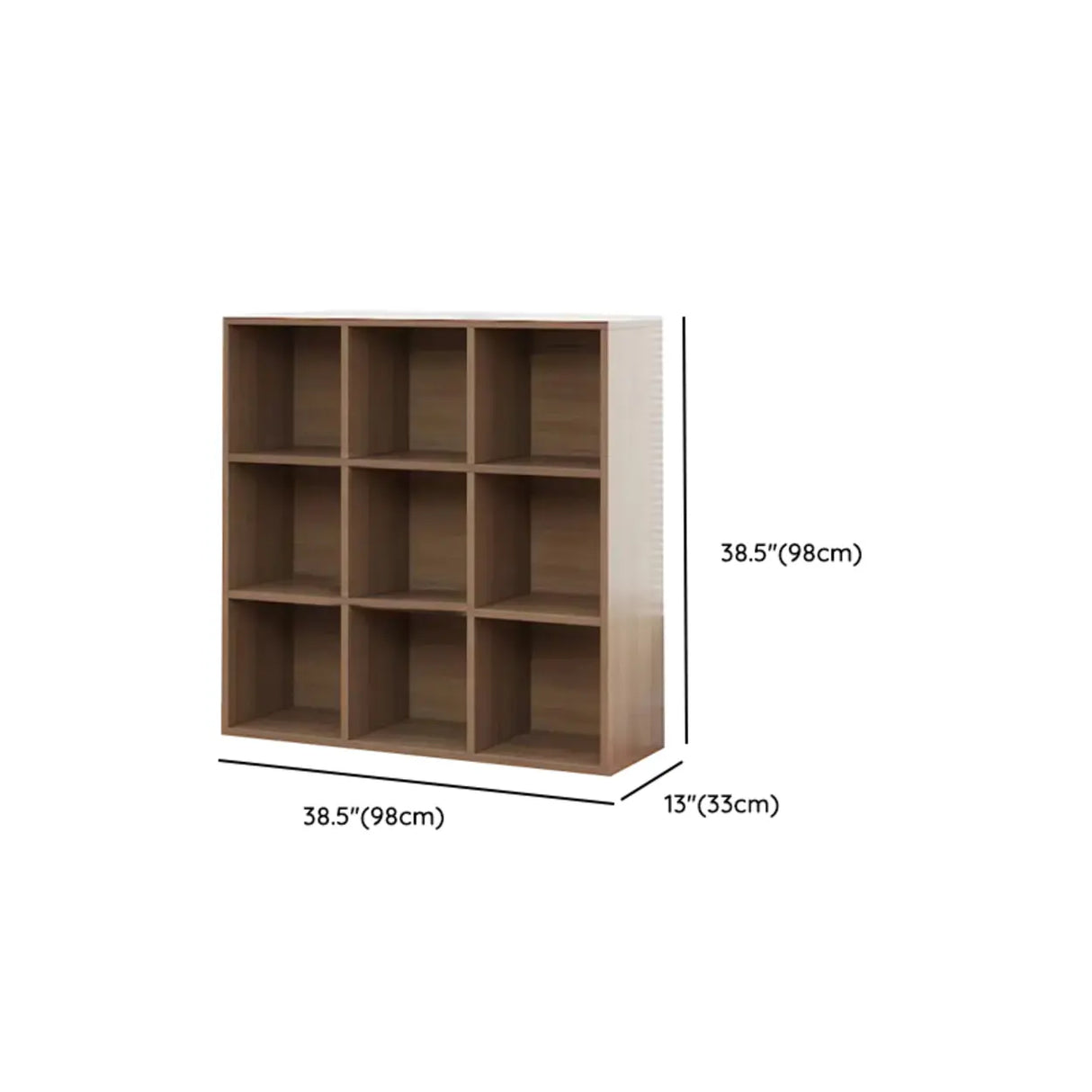 Modern Brown Cube Modular Wooden Storage Bookcases Image - 19