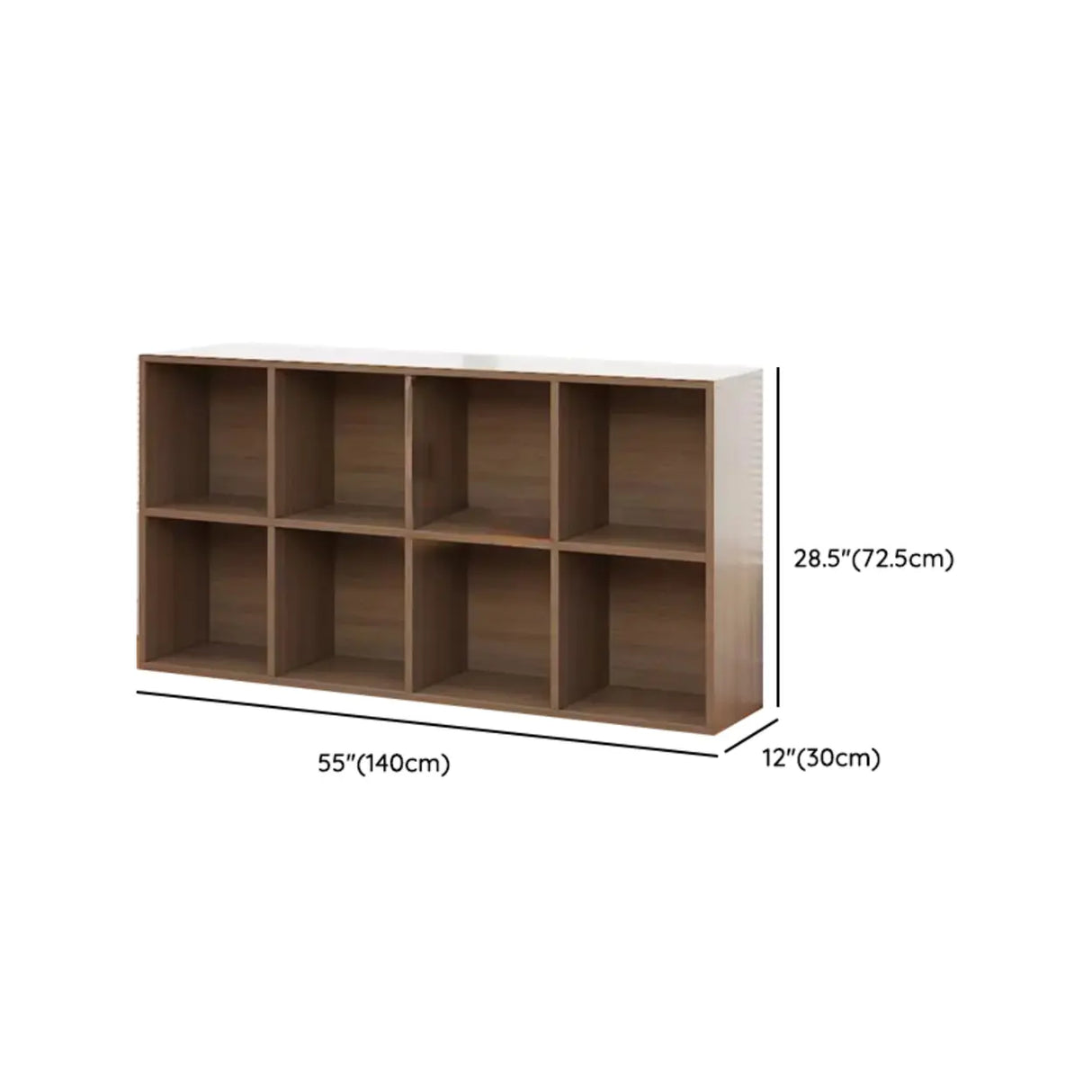 Modern Brown Cube Modular Wooden Storage Bookcases Image - 20