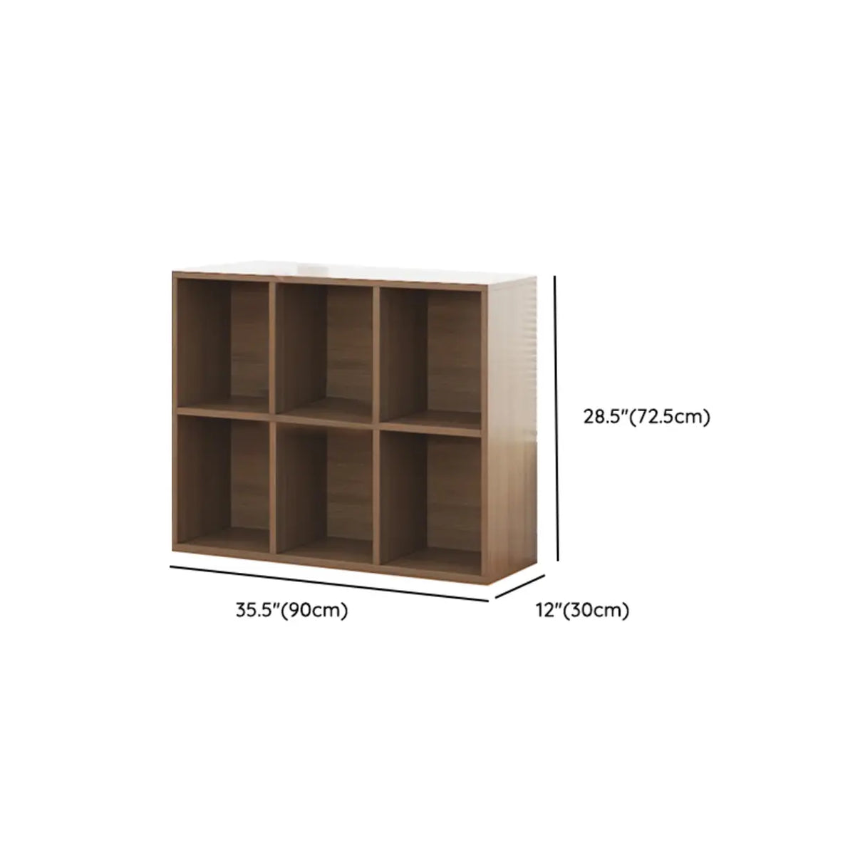 Modern Brown Cube Modular Wooden Storage Bookcases Image - 21