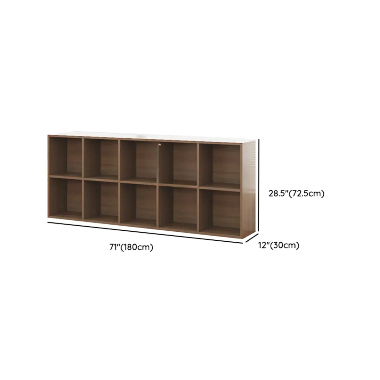 Modern Brown Cube Modular Wooden Storage Bookcases Image - 22