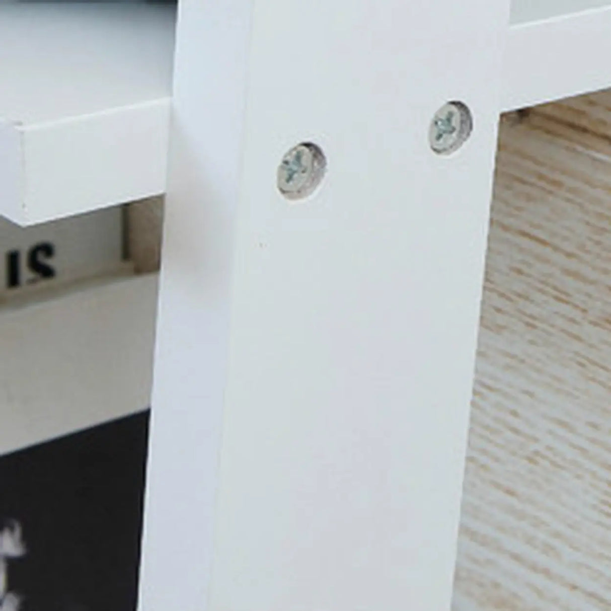 Modern Causal Open Shelves Wood Corner Ladder Bookcase Image - 9